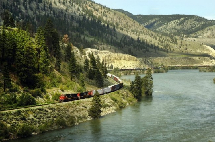 Taking the scenic route on the Rocky Mountaineer train