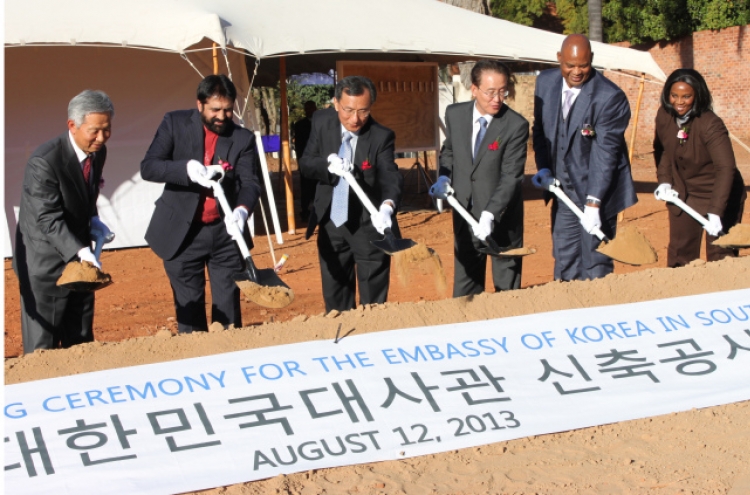 Embassy in S. Africa breaks ground for own building