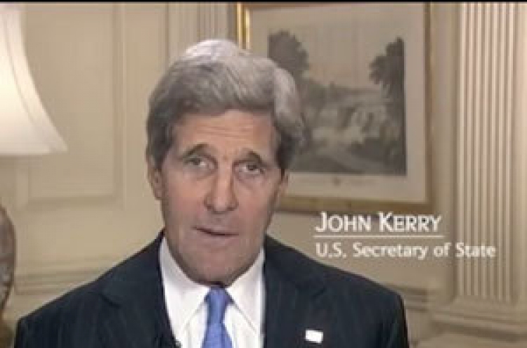 Kerry congratulates Korea on independence in video message