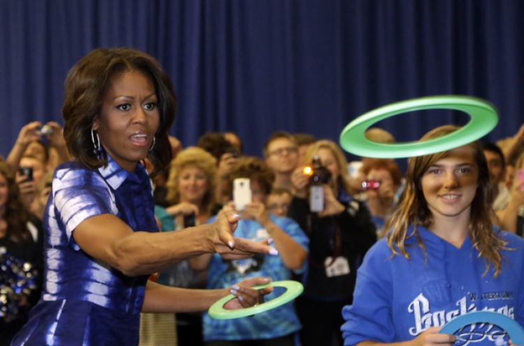 Michelle Obama urges Americans to ‘Drink up’