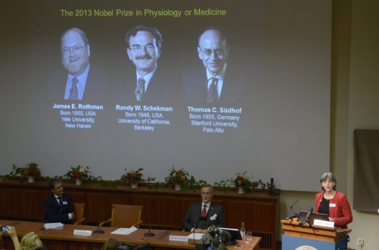 Americans, German win Nobel for cell transport