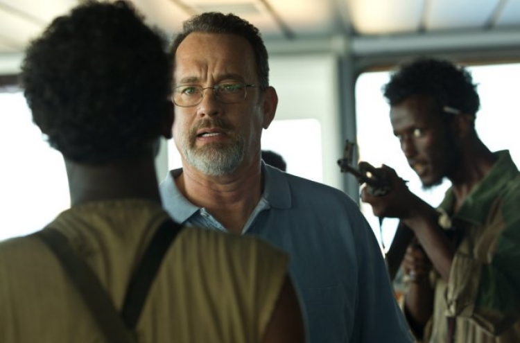 Hanks and his co-star: An encounter at sea