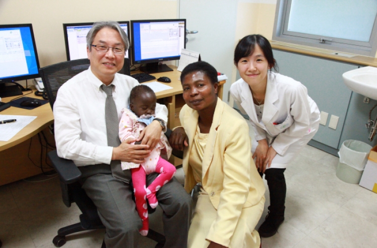 Zimbabwean baby with congential heart defect recovers health in Korea