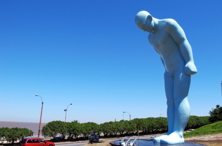 Korean-designed Uruguay statue reproduced in Yanggu