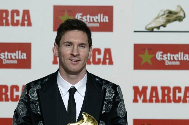 Messi receives Golden Boot