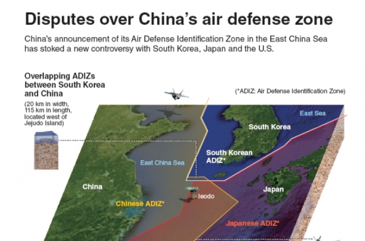 [Graphic News] Disputes over China’s air defense zones