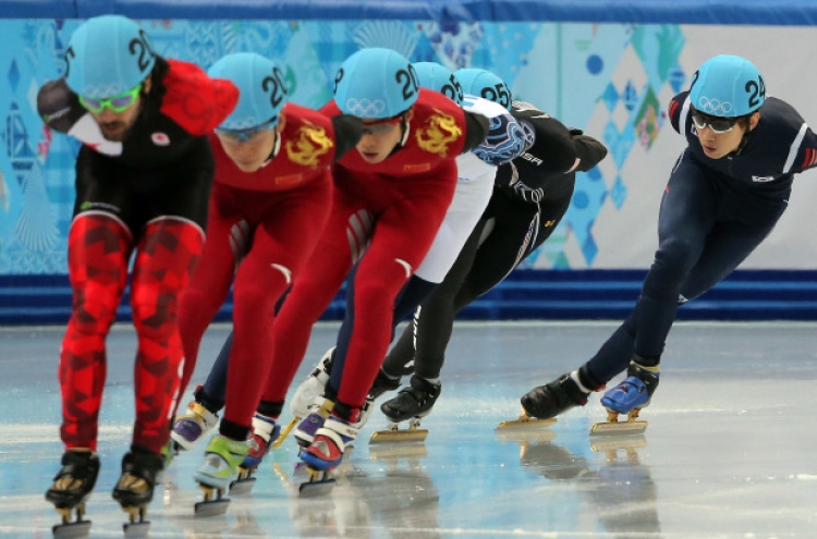 Short tracker Lee Han-bin finishes sixth in men's 1,500 meters