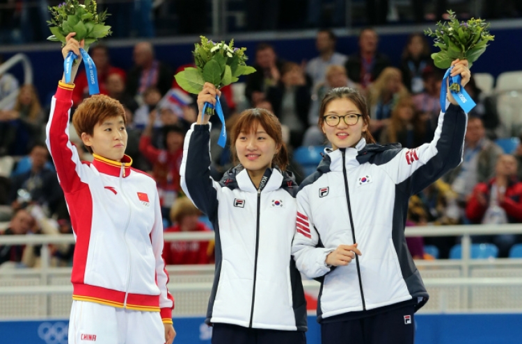 박승희 1,000ｍ 금메달 '2관왕'  남자는 12년만에 노메달