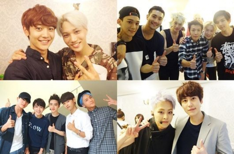 Backstage photos of EXO‘s Seoul concert released