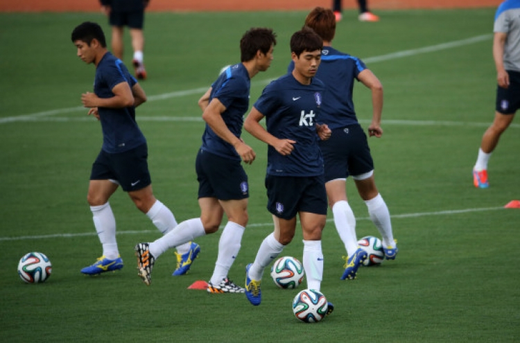 [World Cup] S. Korea trains behind closed doors again