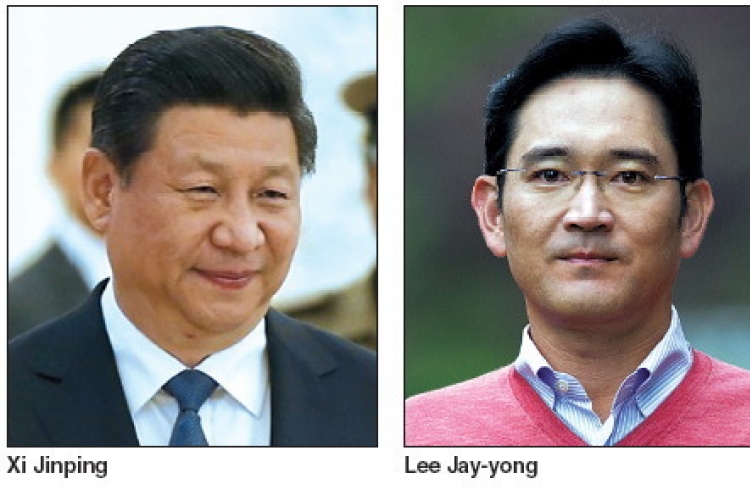 Samsung’s heir Lee to meet Chinese leader