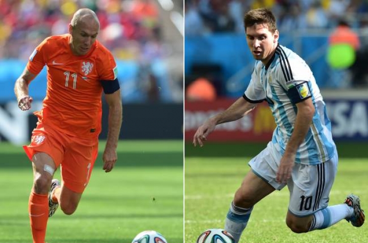 [World Cup] Messi, Robben face off in semifinal