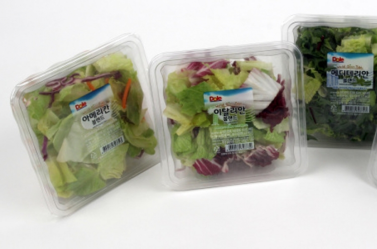 Dole presents five types of pre-made salads