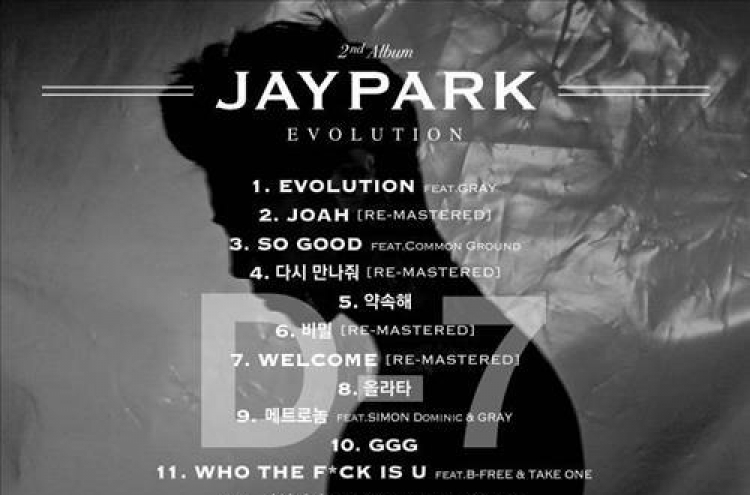 Jay Park‘s track list on new album released