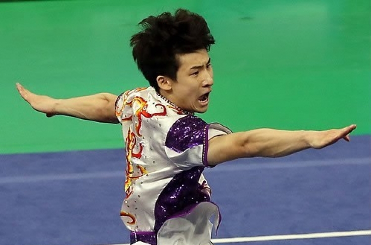 [Asian Games]  S. Korea wins first gold in Incheon Asiad in wushu