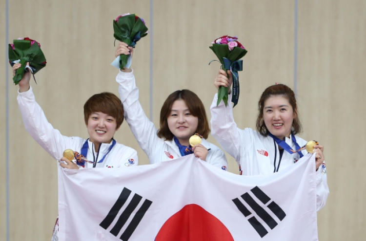 [Asian Games] S. Korea wins gold in 25-meter pistol