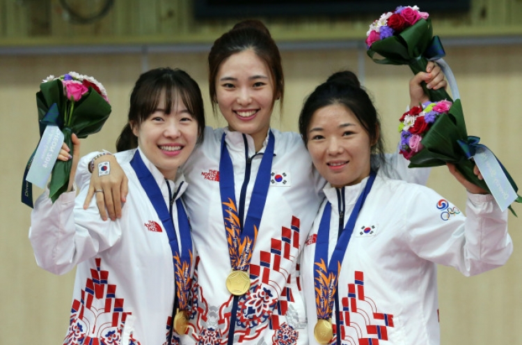 [Asian Games] S. Korea wins gold, bronze in rifle prone