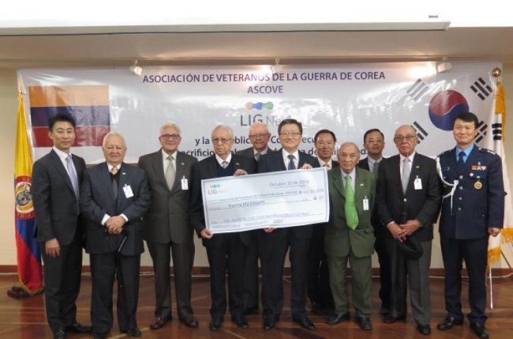 LIG Nex1 donates $30,000 to Colombia’s Korean War vets