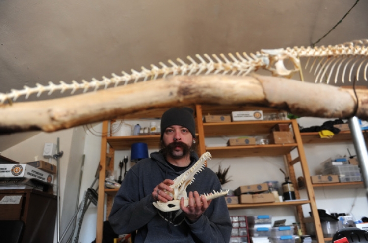 Call him ‘Biilzbub’: Man gets creative with bones of dead animals