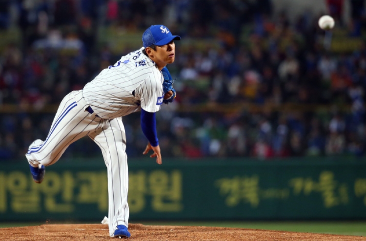 Samsung right-hander Yun brings ‘A’ game