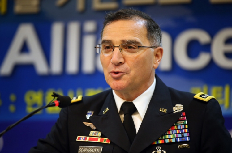 USFK chief concerned by N.K. asymmetric threats