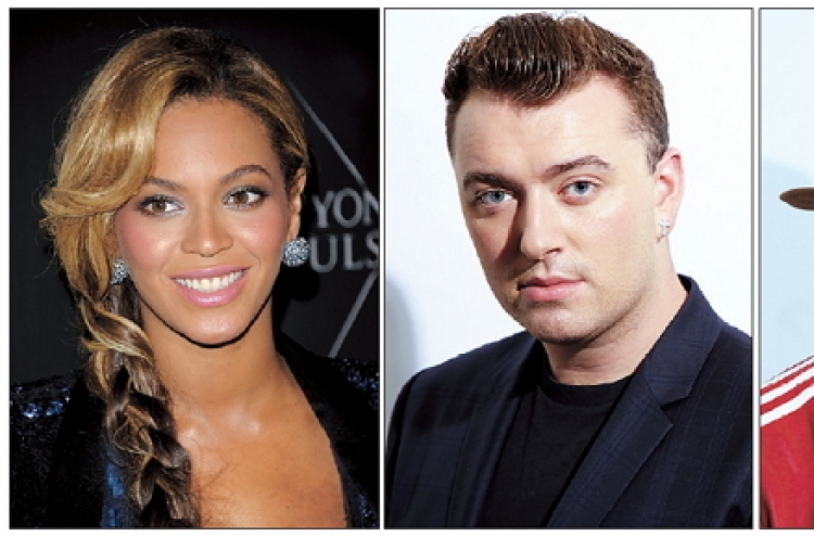 Beyonce, Pharrell, Sam Smith lead in Grammy nods