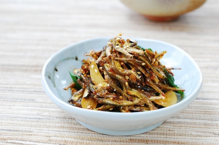 Myeolchi bokkeum (stir-fried dried anchovies)