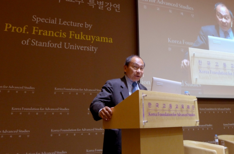 Fukuyama stands by Western liberal democracy