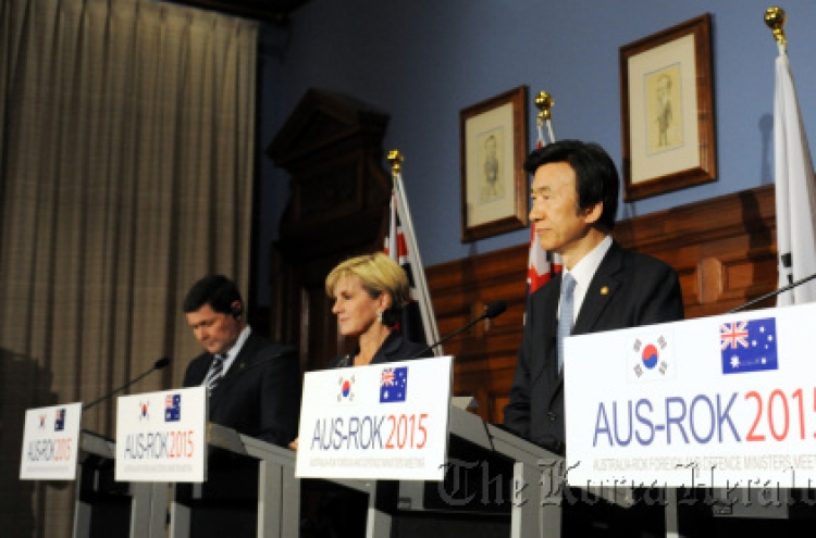 Korea, Australia to boost defense cooperation