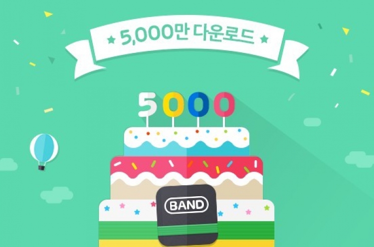Naver Band’s downloads surpass 50m worldwide