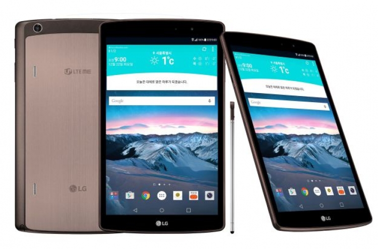 [Photo News] LG unveils new G PAD tablet with LTE support