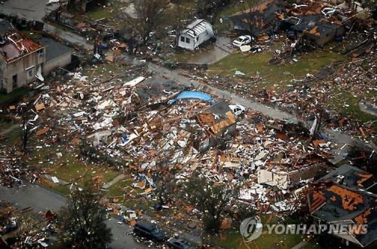 미국 남동부 '살인 토네이도·폭우'로 최소 43명 사망