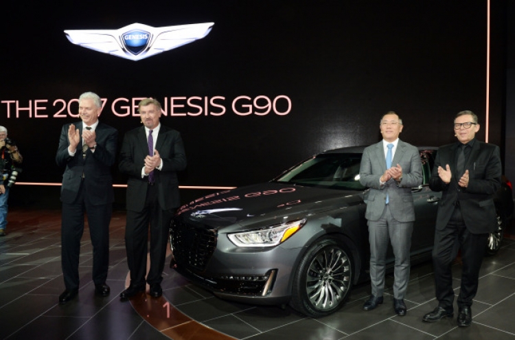 Genesis G90 makes global debut in Detroit