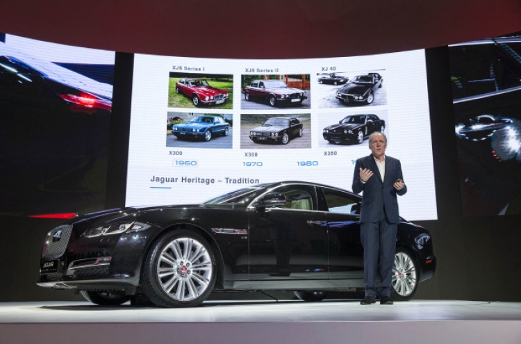 Jaguar launches new XJ luxury sports sedan