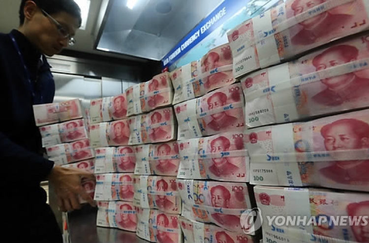 China capital flows into Korean