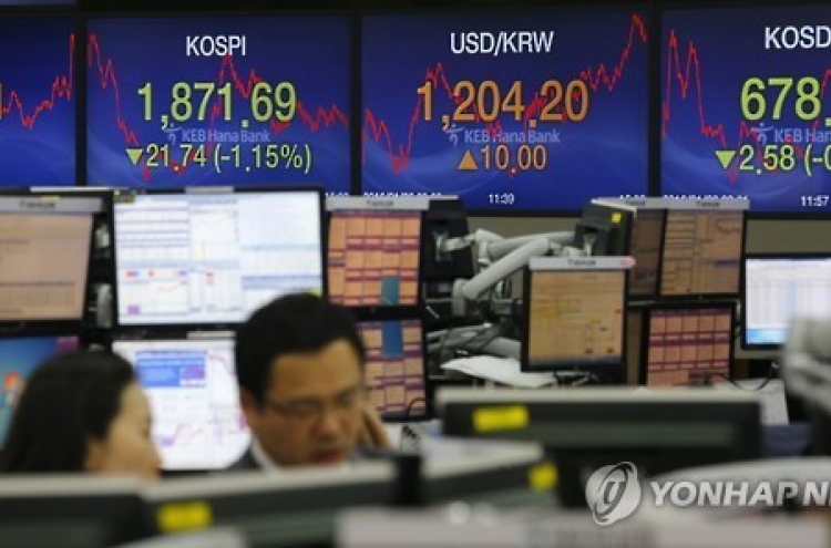 Korea ranks 14th worldwide in stock market cap in 2015