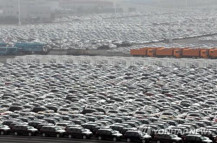 Korean car exports shrink for four straight months
