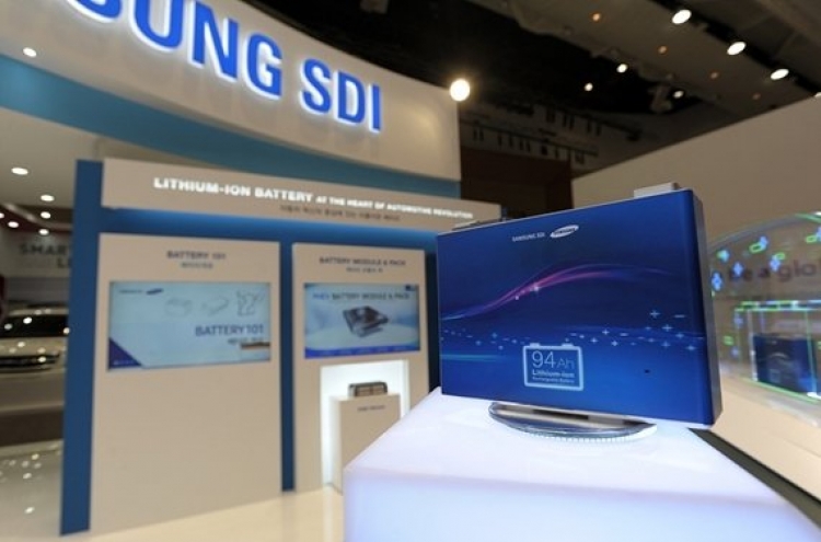 [EV Expo] Samsung SDI showcases EV battery lineup