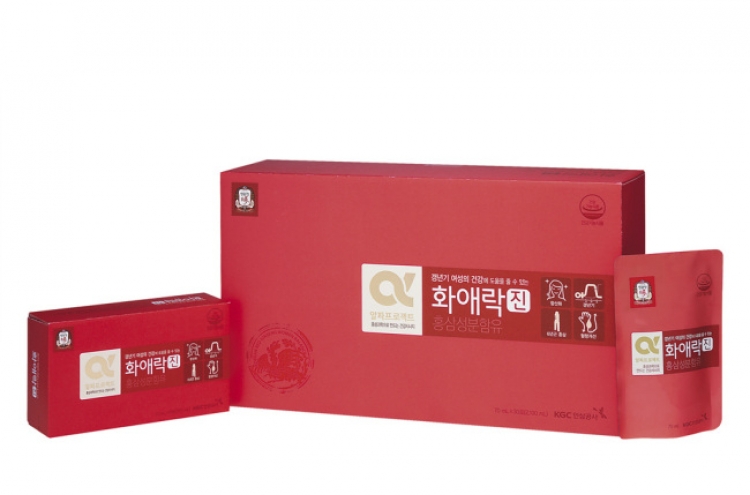 New red ginseng drink for middle-aged women