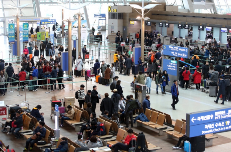 Incheon Airport sees more int’l flyers but fewer transfers