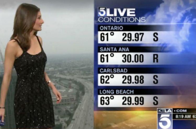 Weather anchor's dress sparks social-media firestorm