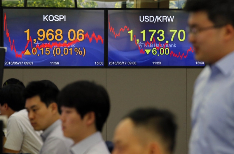 Korean shares almost flat amid lack of leads