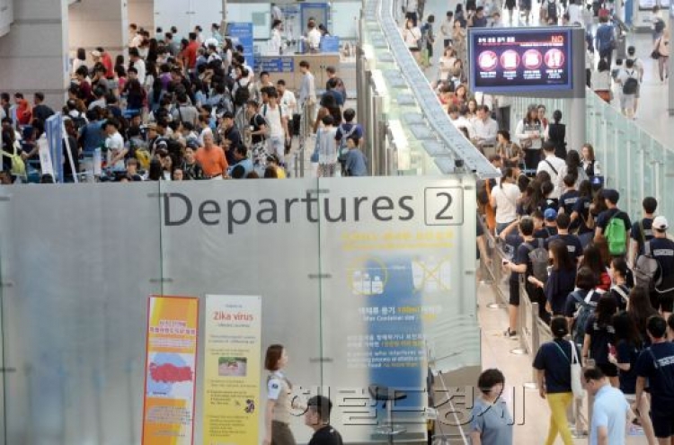 Korea's international air passenger traffic jumps 48% in June
