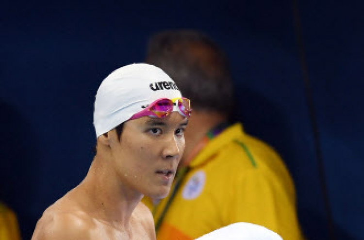 South Korean swimmer Park Tae-hwan eliminated in 400m freestyle