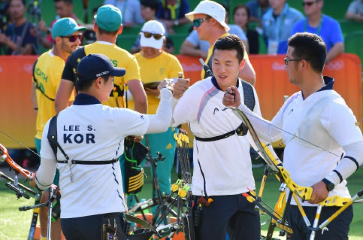 Men's archery team wins S. Korea's first gold in Rio