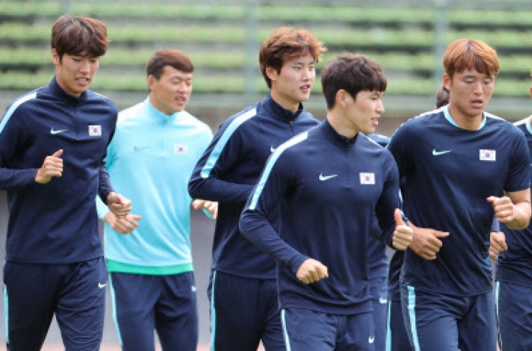 Korean footballers not afraid of facing tall Germans