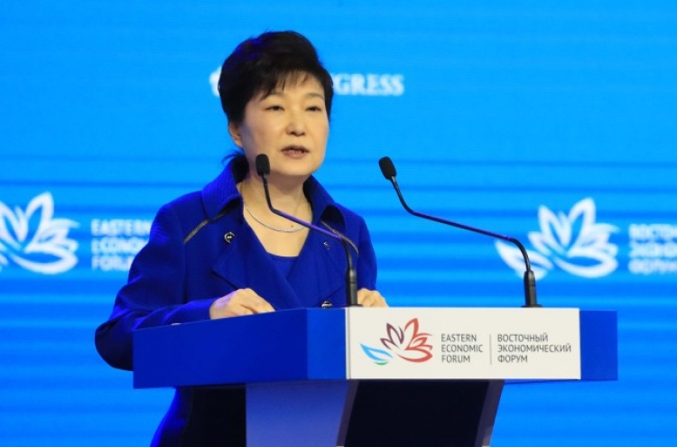 Park calls N. Korea 'disconnected node' in Eurasia, greatest threat