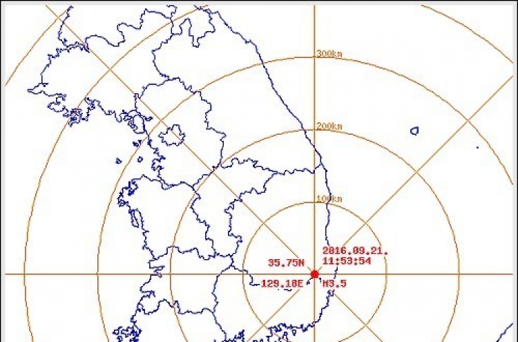 3.5-magnitude aftershock hits Gyeongju following record earthquake