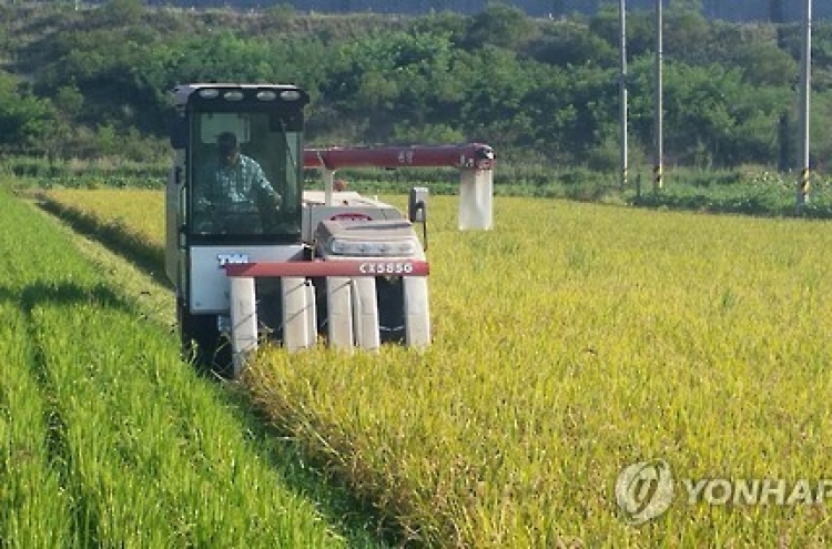 Korea's rice output falls slightly in 2016