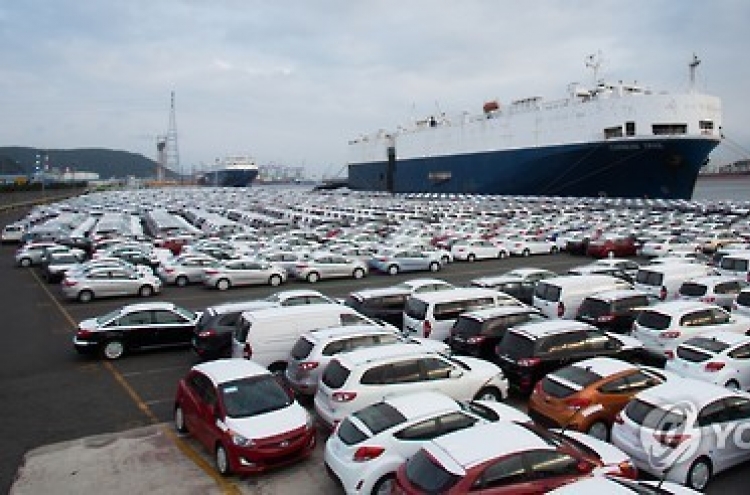 S. Korea's auto exports may dip for 2nd year